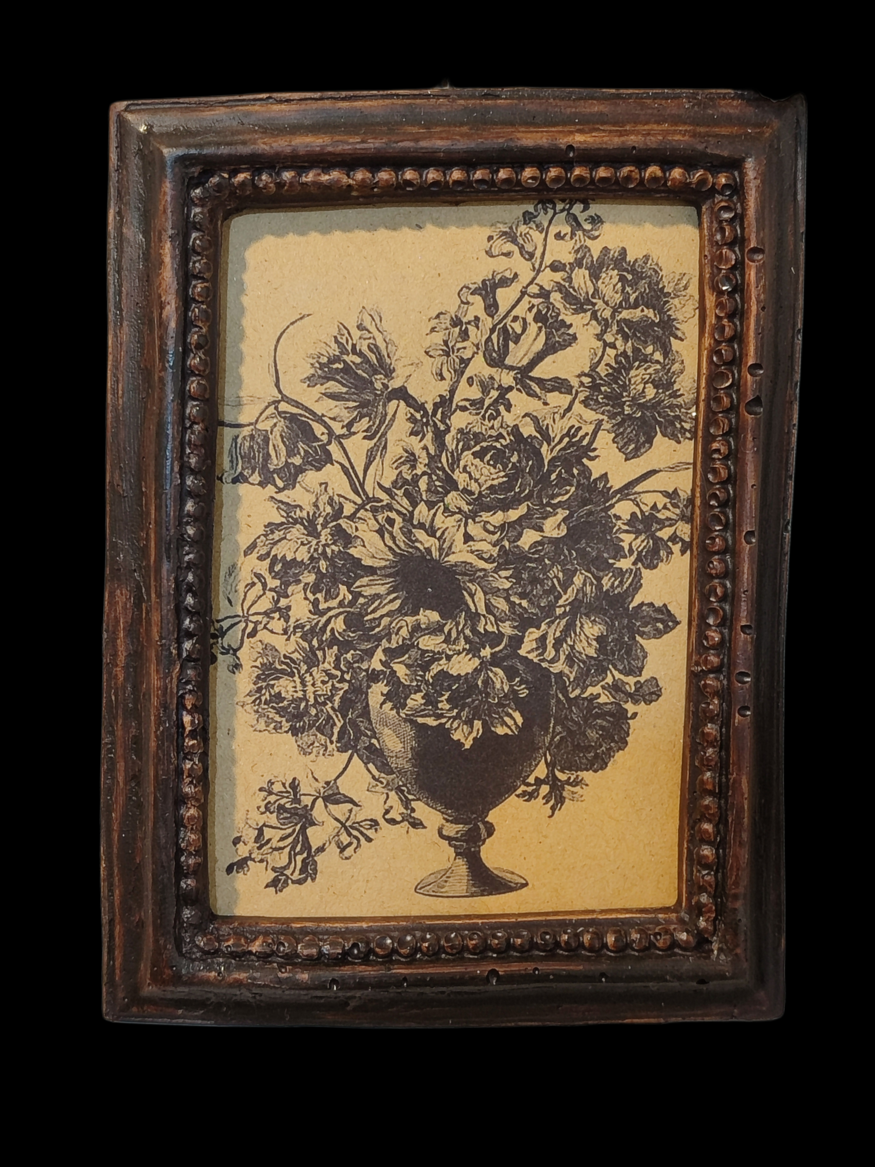 قاب طرح چوب گل Vintage 07