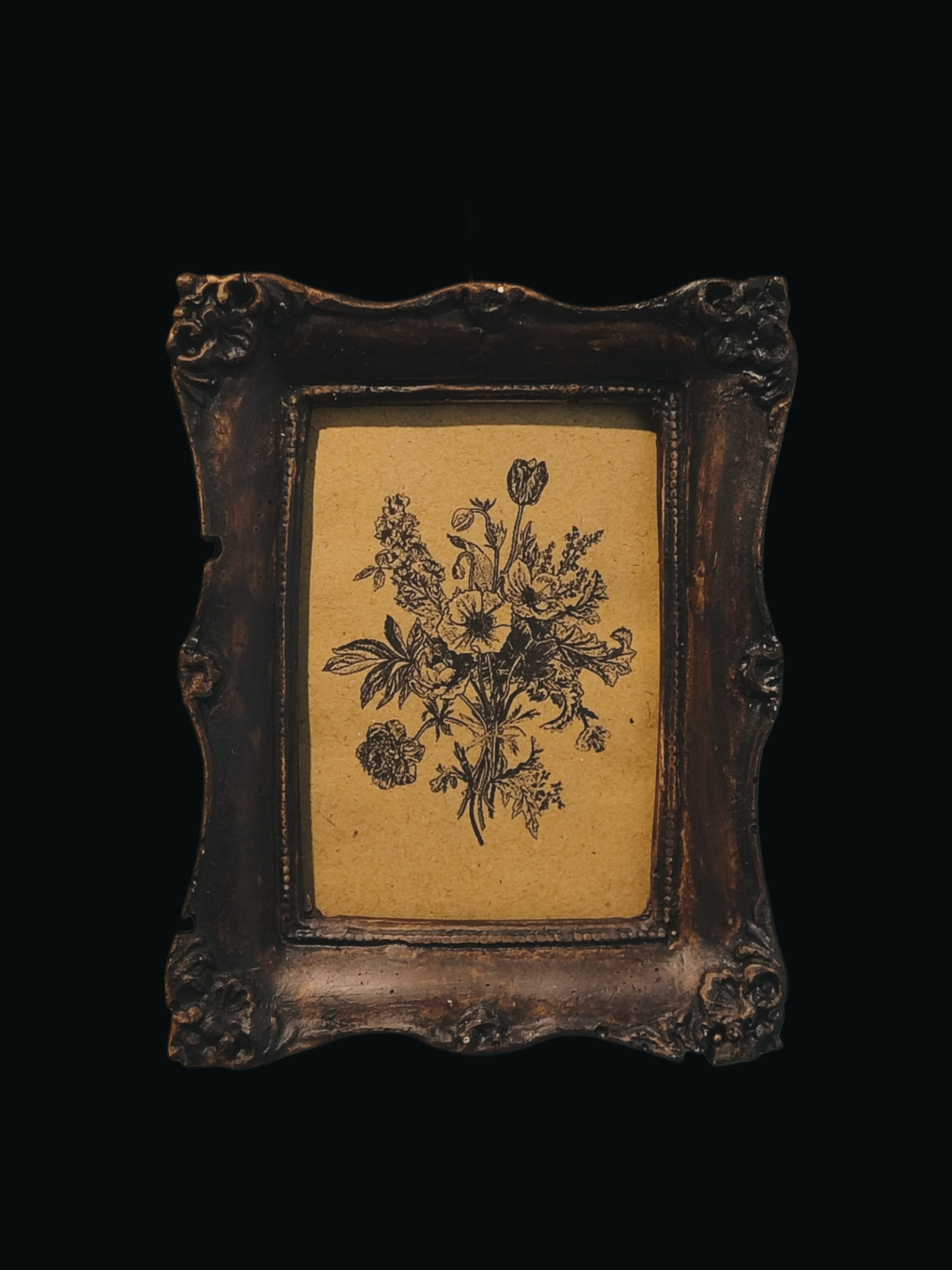 قاب طرح چوب گل Vintage 14