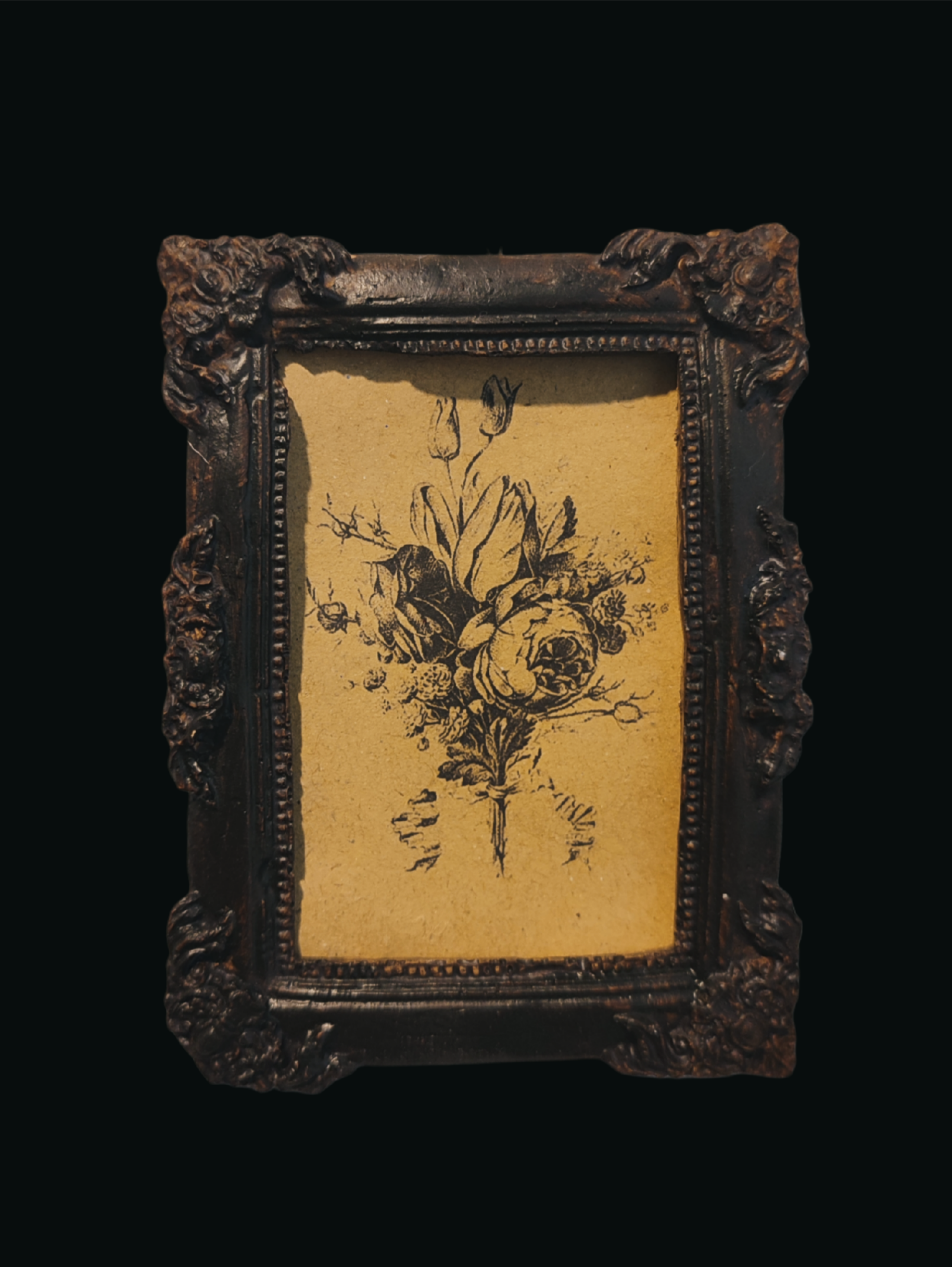 قاب طرح چوب گل Vintage 15